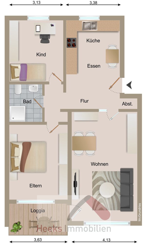 Grundriss Erdgeschoss